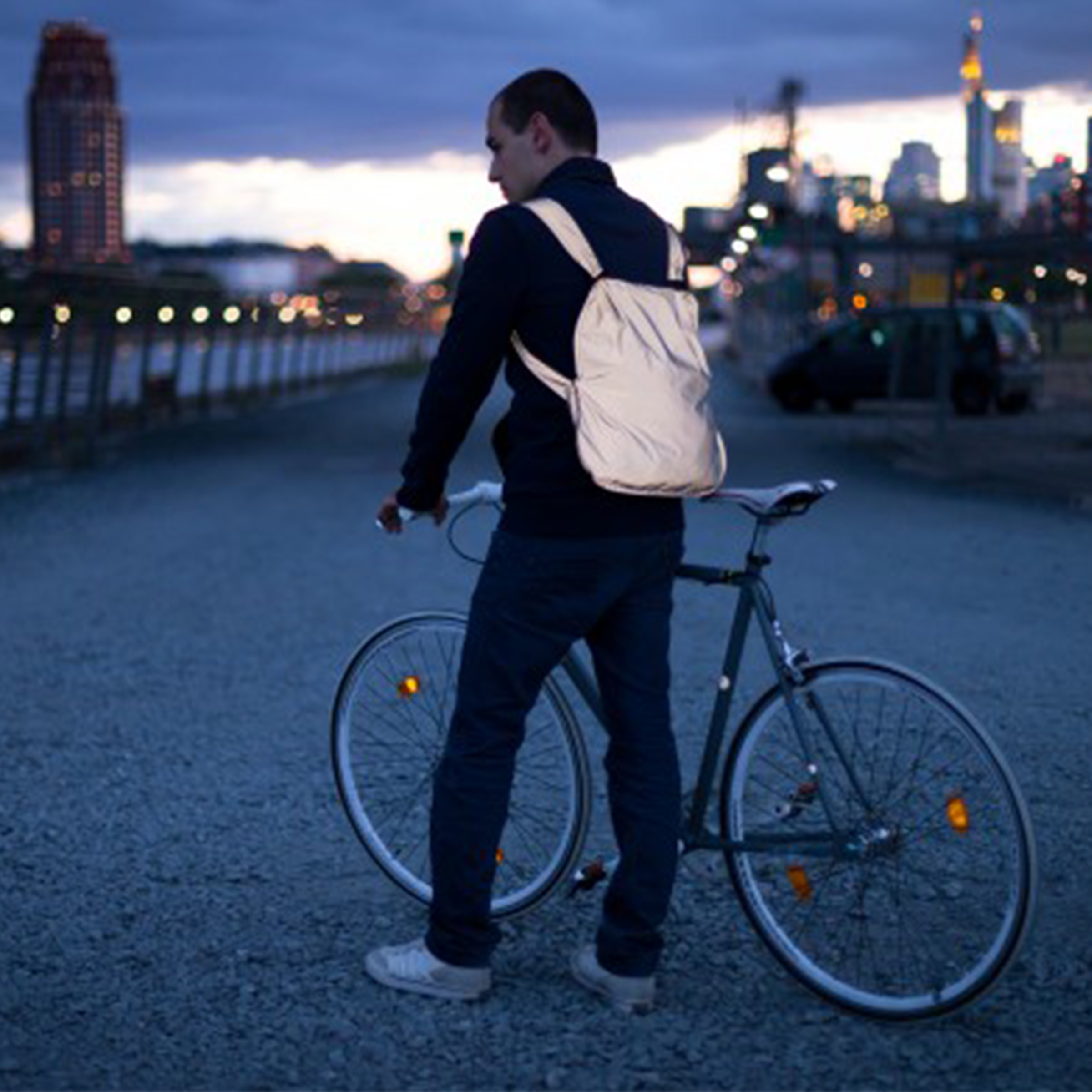 bookman + notabag reflective bag & backpack.